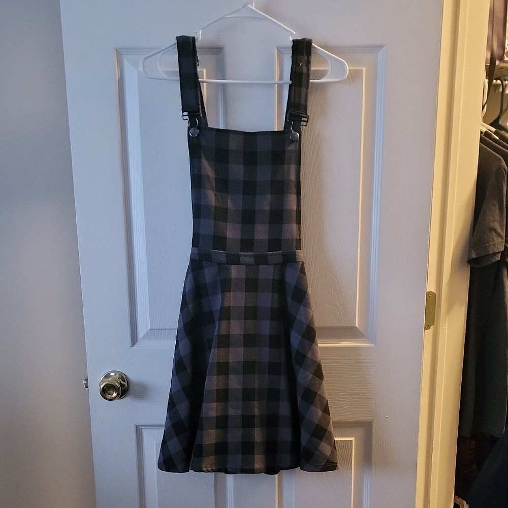Plaid Pinafore Dress